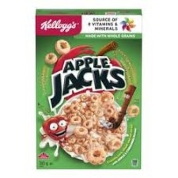 Kellogg's Apple Jack Cereal, céréales à la pomme et à la cannelle de 286g