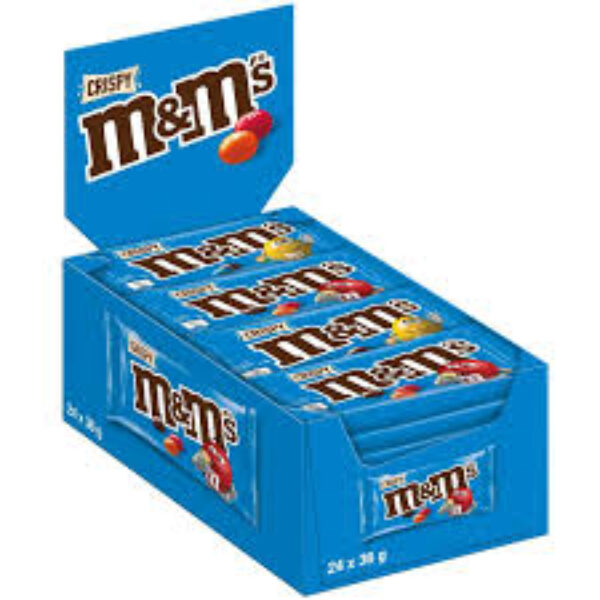 m&ms crispy 24 sachets