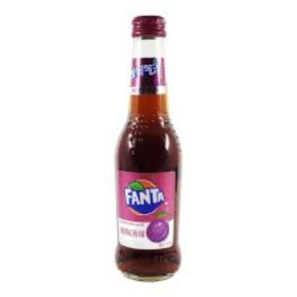 fanta prune bouteille verre carton de 12